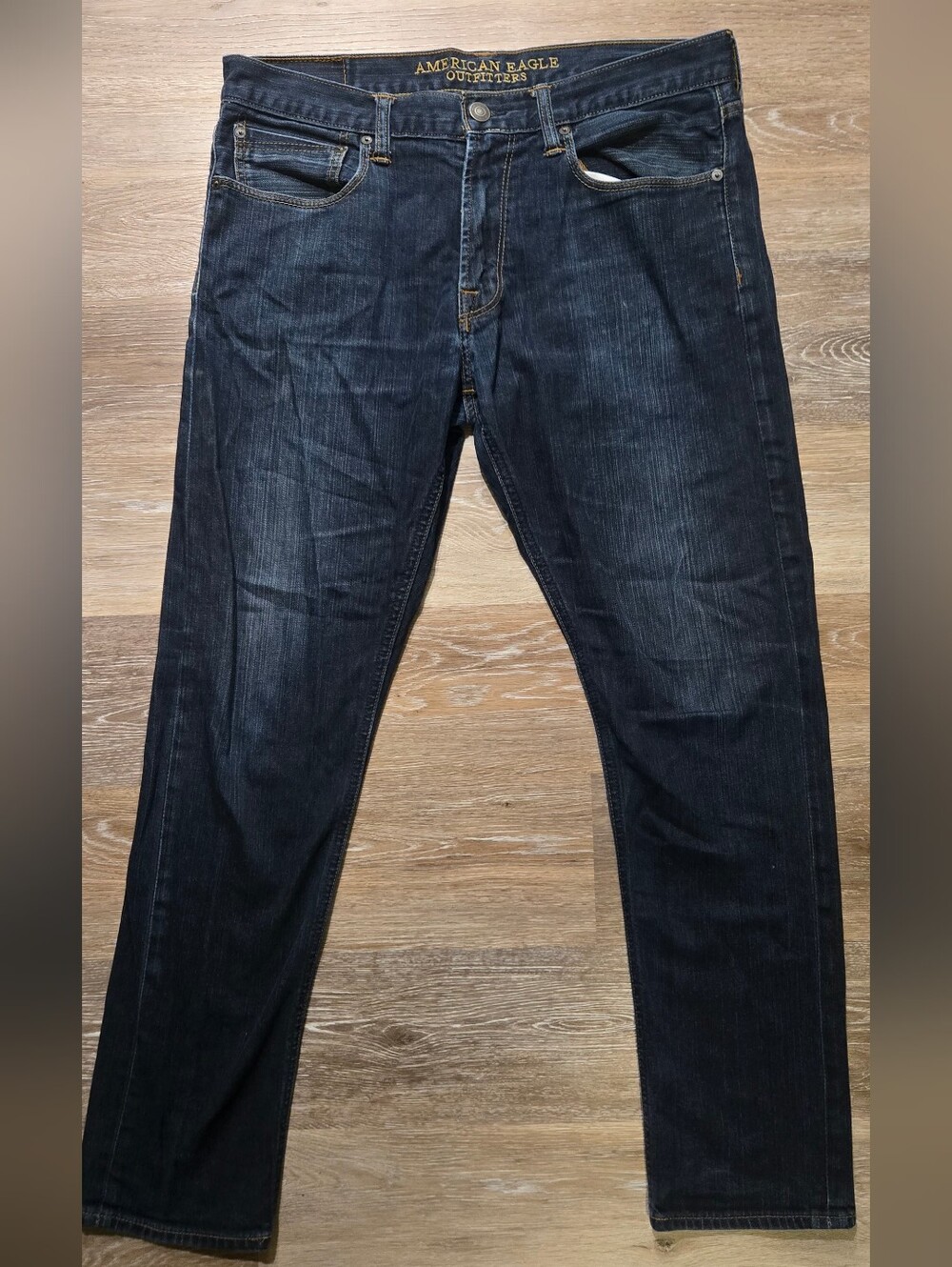 American Eagle Men's Slim Fit Jeans Size 34x32 Dark Wash Good Condition